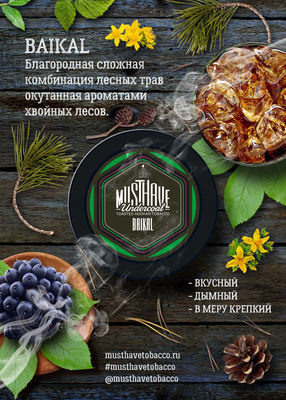 Табак для кальяна "Must Have Undercoal" Baikal 25гр