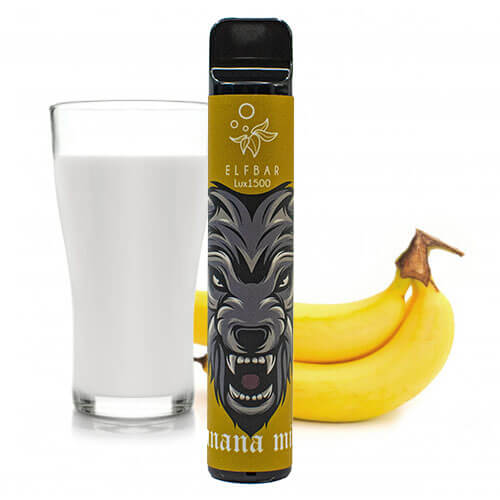 Одноразовая электронная сигарета Elf Bar Lux 1500 Банановое молоко