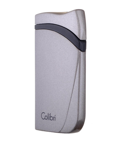 Зажигалка сигарная Colibri Falcon, серый металлик фото 3