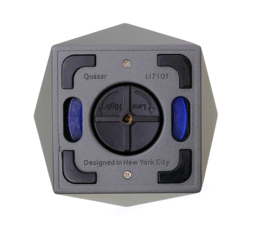Зажигалка настольная Colibri Quasar, тройное турбопламя, Оружейная сталь фото 4
