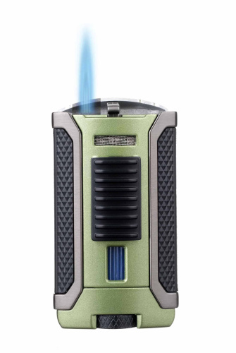 Зажигалка сигарная Colibri Apex, зеленая фото 2