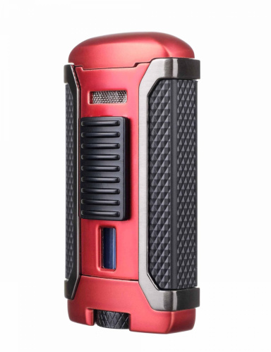 Зажигалка сигарная Colibri Apex, красная фото 2