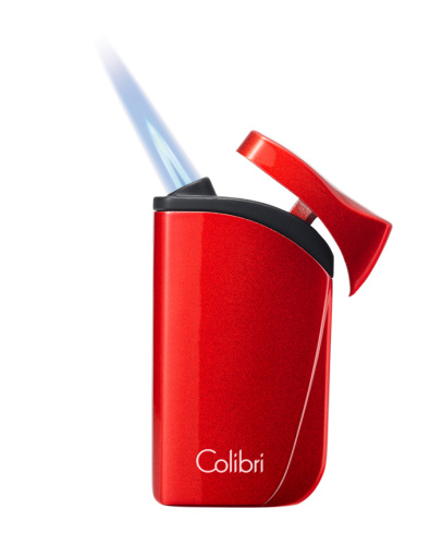 Зажигалка сигарная Colibri Falcon, красныйметаллик фото 2