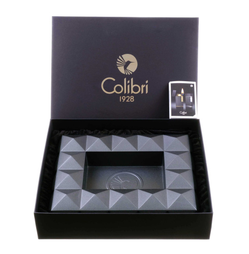 Пепельница Colibri Quasar на 8 сигар, Оружейная сталь фото 3