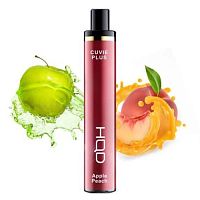 Одноразовая электронная сигарета HQD Cuvie Plus Apple-peach Яблоко Персик