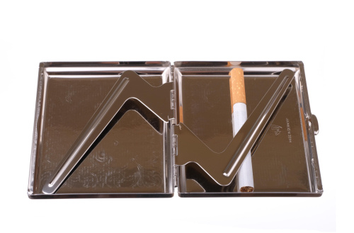 Портсигар Stoll на 18 сигарет, нержавеющая сталь фото 2