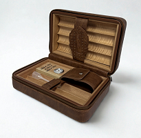 Хьюмидор дорожный LUBINSKI для 6 сигар, коричневый
