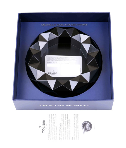 Пепельница Colibri Quasar на 6 сигар, Черный лак Royal фото 3