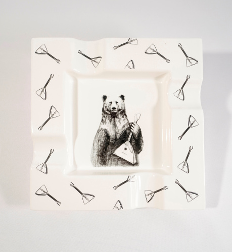 Пепельница Леп&ко на 4 сигары, белая