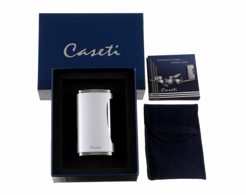 Зажигалка Caseti сигарная турбо, серебристая фото 4