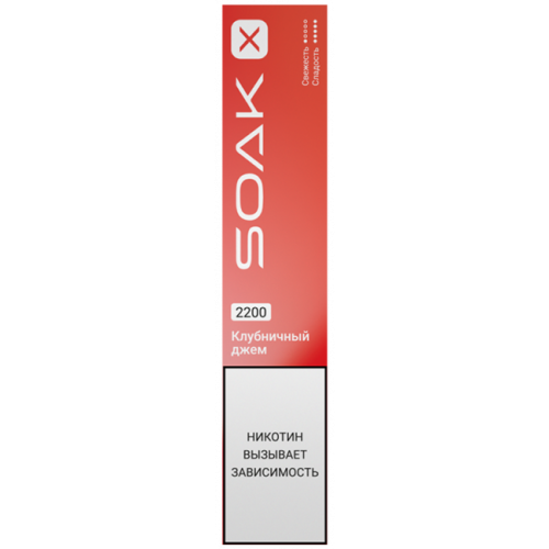 Одноразовая ЭС Soak X 2200 - Клубничный джем
