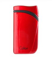 Зажигалка сигарная Colibri Falcon, красныйметаллик