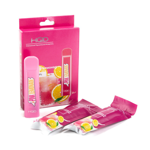 Одноразовая электронная сигарета HQD Cuvie Pink lemonade Розовый лимонад