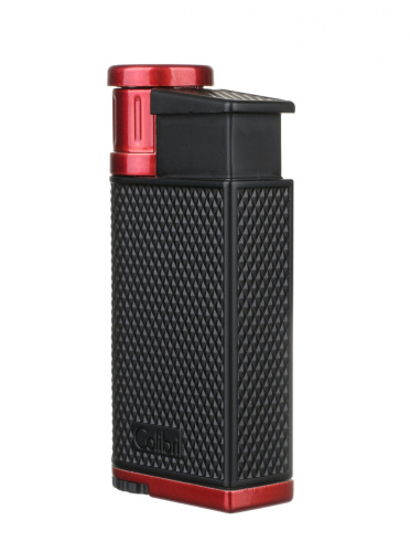 Зажигалка сигарная Colibri Evo, черно-красная фото 2