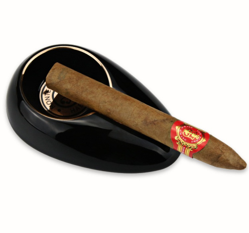 Пепельница Montecristo, круглая на 1 сигару черная фото 2