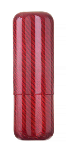 Чехол Lubinski на 2 сигары, красный карбон