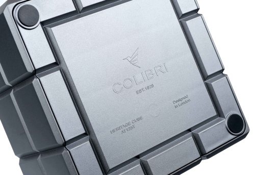 Пепельница Colibri Heritage Cube, Оружейная сталь фото 3
