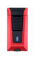 Зажигалка сигарная Colibri Stealth, тройное пламя, красный металлик