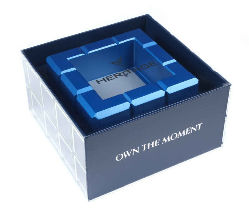 Пепельница Colibri Heritage Cube, Синий лак Navy фото 4