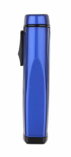 Зажигалка сигарная Colibri Monaco, тройное пламя, синий металлик фото 4