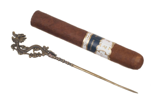 Докуриватель-пробойник сигарный Passatore, Латунь фото 2