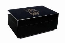 Хьюмидор Gentili Fumatore Argento на 50 сигар, Черный лак-2