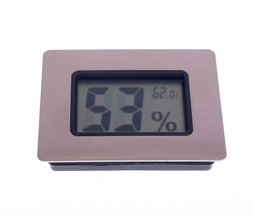 Термогигрометр цифровой, серебро фото 2