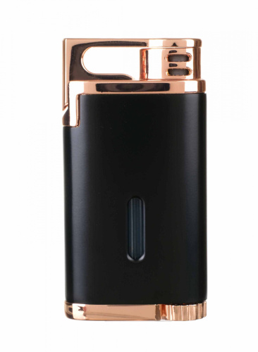 Зажигалка сигарная Colibri Belmont, черная-розовое золото фото 5