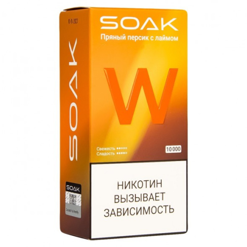 Одноразовая ЭС Soak Soak W10000 Пряный персик с лаймом