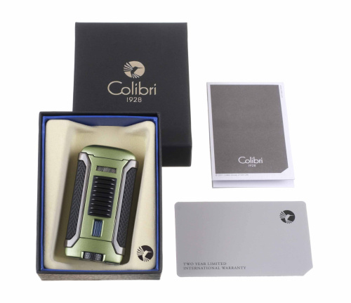 Зажигалка сигарная Colibri Apex, зеленая фото 8