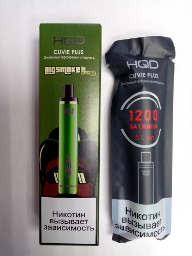 Одноразовая электронная сигарета HQD Cuvie Plus BigSmoke