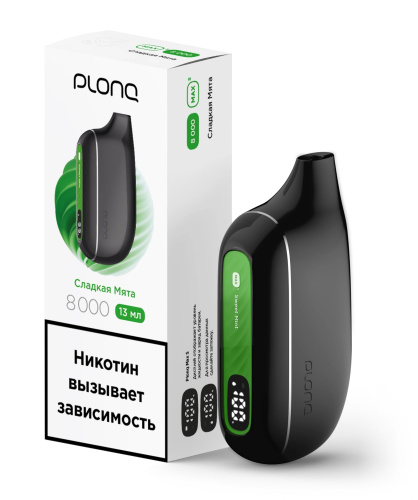 Электронная система доставки никотина PLONQ Max Smart 8000 Сладкая мята