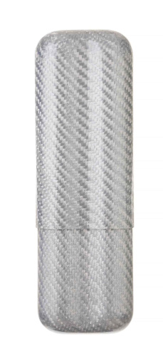 Чехол Lubinski на 2 сигары, серый карбон