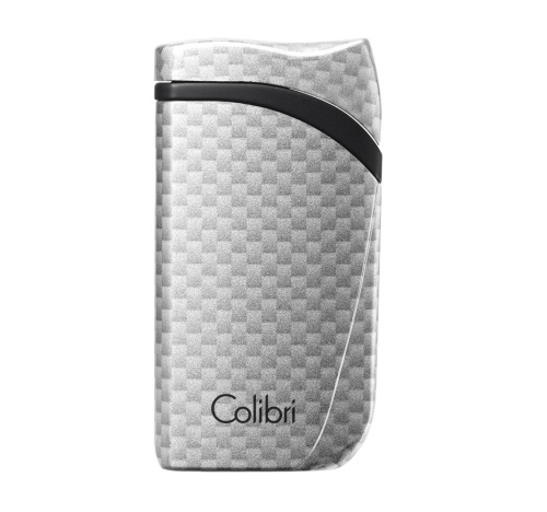 Зажигалка сигарная Colibri Falcon, серебристый карбон