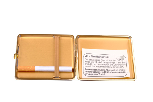 Портсигар Stoll на 9 сигарет, супертонкий, Натуральная пробка фото 4