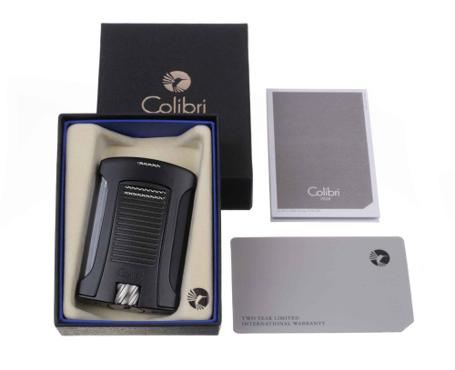 Зажигалка сигарная Colibri Daytona, черный металлик фото 2