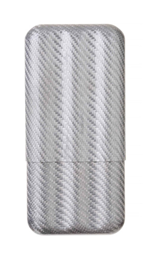 Чехол Lubinski на 3 сигары, серый карбон