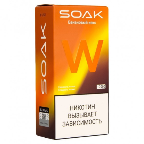 Одноразовая ЭС Soak Soak W10000 Банановый кекс