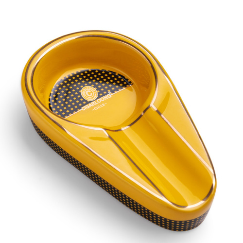 Пепельница CIGARLOONG керамическая (желтая) на 1 сигару