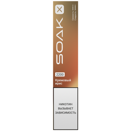 Одноразовая ЭС Soak X 2200 - Кремовый ирис